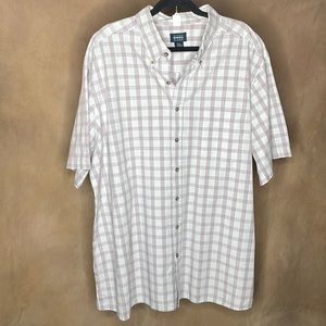 Harbor Bay Men's 2XL Short Sleeve Button Down Shirt - LIKE NEW CONDITION
